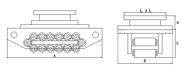 帶轉(zhuǎn)盤重物移運器尺寸圖
